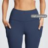 imagebaleaf Womens Leggings with Pockets Tummy Control Workout High Waisted Athletic Running 78 Ultra Soft Gym Yoga Ankle PantsNavy