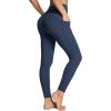imagebaleaf Womens Leggings with Pockets Tummy Control Workout High Waisted Athletic Running 78 Ultra Soft Gym Yoga Ankle PantsNavy