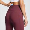 imagebaleaf Womens Leggings with Pockets Tummy Control Workout High Waisted Athletic Running 78 Ultra Soft Gym Yoga Ankle PantsWine