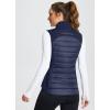 imagebaleaf Womens Lightweight Warm Puffer Vest Running Winter Hybrid Sleeveless Quilted Water Resistant JacketBlue