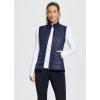 imagebaleaf Womens Lightweight Warm Puffer Vest Running Winter Hybrid Sleeveless Quilted Water Resistant JacketBlue