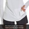 imagebaleaf Womens Long Sleeve Rash Guard with Face Cover UPF 50 Swim Shirts Sun Hoddie Lightweight Quick Dry Hiking Tops01white