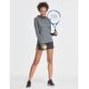 imagebaleaf Womens Long Sleeve Rash Guard with Face Cover UPF 50 Swim Shirts Sun Hoddie Lightweight Quick Dry Hiking Tops02dark Gray