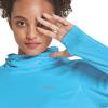 imagebaleaf Womens Long Sleeve Rash Guard with Face Cover UPF 50 Swim Shirts Sun Hoddie Lightweight Quick Dry Hiking TopsBlue