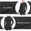 imagebaleaf Womens Long Sleeve Running Shirts Quick Dry Lightweight Pullover Workout Tops Athletic TShirts Moisture WickingBlack