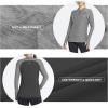 imagebaleaf Womens Long Sleeve Running Shirts Quick Dry Lightweight Pullover Workout Tops Athletic TShirts Moisture WickingGrey