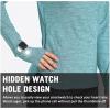 imagebaleaf Womens Long Sleeve Running Shirts Quick Dry Lightweight Pullover Workout Tops Athletic TShirts Moisture WickingLight Blue