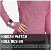 imagebaleaf Womens Long Sleeve Running Shirts Quick Dry Lightweight Pullover Workout Tops Athletic TShirts Moisture WickingPurple