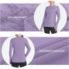 imagebaleaf Womens Long Sleeve Running Shirts Quick Dry Lightweight Pullover Workout Tops Athletic TShirts Moisture WickingSunset Purple