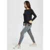 imagebaleaf Womens Long Sleeve Workout Tops Active Running Shirts Loose Fit Quick Dry Athletic SoftBlack