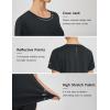 imagebaleaf Womens Running Shirts Short Sleeve Workout Athletic Tops Moisture Wicking Quick Dry Exercise Hiking UV Sun ShirtBlack