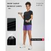 imagebaleaf Womens Running Shirts Short Sleeve Workout Athletic Tops Moisture Wicking Quick Dry Exercise Hiking UV Sun ShirtBlack