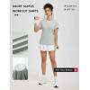 imagebaleaf Womens Running Shirts Short Sleeve Workout Athletic Tops Moisture Wicking Quick Dry Exercise Hiking UV Sun ShirtGray