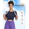 imagebaleaf Womens Running Shirts Short Sleeve Workout Athletic Tops Moisture Wicking Quick Dry Exercise Hiking UV Sun ShirtNavy