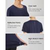 imagebaleaf Womens Running Shirts Short Sleeve Workout Athletic Tops Moisture Wicking Quick Dry Exercise Hiking UV Sun ShirtNavy