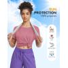 imagebaleaf Womens Running Shirts Short Sleeve Workout Athletic Tops Moisture Wicking Quick Dry Exercise Hiking UV Sun ShirtRose Red