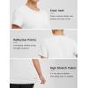 imagebaleaf Womens Running Shirts Short Sleeve Workout Athletic Tops Moisture Wicking Quick Dry Exercise Hiking UV Sun ShirtWhite
