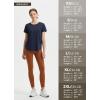 imagebaleaf Womens Short Sleeve Workout Shirts Athletic Running Yoga Tops with Curved Hem Quick Dry Sun TShirt UPF 50Navy Blue