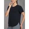 imagebaleaf Womens Short Sleeve Workout Shirts Tops Athletic Yoga Running Shirts Loose Fit with Side Slits Quick Dry TShirtsBlack