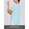imagebaleaf Womens Short Sleeve Workout Shirts Tops Athletic Yoga Running Shirts Loose Fit with Side Slits Quick Dry TShirtsPastel Blue