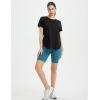 imagebaleaf Womens Short Sleeve Workout Tops Athletic Running Shirts Quick Dry TShirts Loose Fit Gym Yoga Tee UPF 50Black