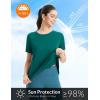 imagebaleaf Womens Short Sleeve Workout Tops Athletic Running Shirts Quick Dry TShirts Loose Fit Gym Yoga Tee UPF 50Green