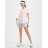imagebaleaf Womens Short Sleeve Workout Tops Athletic Running Shirts Quick Dry TShirts Loose Fit Gym Yoga Tee UPF 50Light Pink