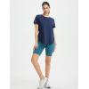 imagebaleaf Womens Short Sleeve Workout Tops Athletic Running Shirts Quick Dry TShirts Loose Fit Gym Yoga Tee UPF 50Navy Blue