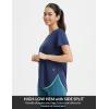 imagebaleaf Womens Short Sleeve Workout Tops Athletic Running Shirts Quick Dry TShirts Loose Fit Gym Yoga Tee UPF 50Navy Blue