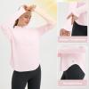 imagebaleaf Womens Sun Shirts UPF50 Half 14 Zip Shirt Rash Guard Long Sleeves SPF Lightweight Clothing UV Protection Hiking TopLight Pink