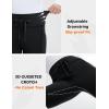 imagebaleaf Womens Thermal Fleece Lined Leggings with Pockets Ankle Zip Reflective Water Resistant High Waisted Warm Snow PantsBlack