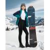 imagebaleaf Womens Thermal Fleece Lined Leggings with Pockets Ankle Zip Reflective Water Resistant High Waisted Warm Snow PantsBlack