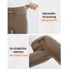 imagebaleaf Womens Thermal Fleece Lined Leggings with Pockets Ankle Zip Reflective Water Resistant High Waisted Warm Snow PantsBrown