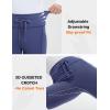 imagebaleaf Womens Thermal Fleece Lined Leggings with Pockets Ankle Zip Reflective Water Resistant High Waisted Warm Snow PantsNavy Blue