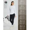 imagebaleaf Womens Thermal Shirts Fleece Lined Tops Long Sleeve Mock Neck Cold Weather Running Workout Gear Pocket ThumbholeWhiteside Pocket