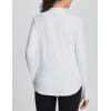 imagebaleaf Womens Thermal Shirts Fleece Lined Tops Long Sleeve Mock Neck Cold Weather Running Workout Gear Pocket ThumbholeWhiteside Pocket