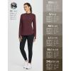 imagebaleaf Womens Thermal Shirts Fleece Lined Tops Long Sleeve Mock Neck Cold Weather Running Workout Gear Pocket ThumbholeWine Redside Pocket