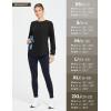 imagebaleaf Womens Thermal Shirts Polar Fleece Tops Long Sleeve Tunic Warm Running Workout Winter Cold Weather HikingBlack