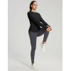 imagebaleaf Womens Thermal Tops Fleece Lined Shirts Long Sleeve Cold Weather Running Gear Workout Zipper Pocket Thumbholes01black