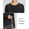imagebaleaf Womens Thermal Tops Fleece Lined Shirts Long Sleeve Cold Weather Running Gear Workout Zipper Pocket Thumbholes01black