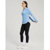imagebaleaf Womens Thermal Tops Fleece Lined Shirts Long Sleeve Cold Weather Running Gear Workout Zipper Pocket Thumbholes01blue