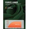 imagebaleaf Womens Thermal Tops Fleece Shirts Running Workout Athletic Base Layer Warm Cold Weather Gear Mock NeckArmy Greenmock Neck
