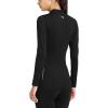 imagebaleaf Womens Thermal Tops Fleece Shirts Running Workout Athletic Base Layer Warm Cold Weather Gear Mock NeckBlackmock Neck