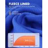 imagebaleaf Womens Thermal Tops Fleece Shirts Running Workout Athletic Base Layer Warm Cold Weather Gear Mock NeckBluemock Neck