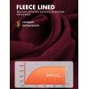 imagebaleaf Womens Thermal Tops Fleece Shirts Running Workout Athletic Base Layer Warm Cold Weather Gear Mock NeckMaroonmock Neck