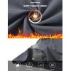 imagebaleaf Womens Thermal Turtleneck Tops Long Sleeve Shirts Ski Base Layer with Integrated Neck Face Mask ThumbholesDark Gray