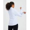 imagebaleaf Womens Thermal Turtleneck Tops Long Sleeve Shirts Ski Base Layer with Integrated Neck Face Mask ThumbholesWhite