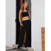 imagebaleaf Womens Track Pants Athletic Running Pants Sweatpants Straight Leg Zipper Pockets Sports Jogging Striped Loose FitBlackWhite