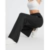 imagebaleaf Womens Track Pants Athletic Running Pants Sweatpants Straight Leg Zipper Pockets Sports Jogging Striped Loose FitBlackzipper Pockets