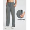 imagebaleaf Womens Track Pants Athletic Running Pants Sweatpants Straight Leg Zipper Pockets Sports Jogging Striped Loose FitDark Grayzipper Pockets